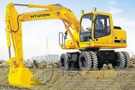   Услуги колесного экскаватора Hyundai 200 1 м.куб